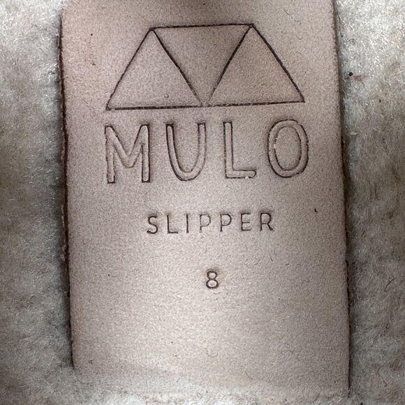 Mulo Shearling Lined Suede Trimmed Wool Loafer Mens UK 8 US 9 Brown Slipper Shoe